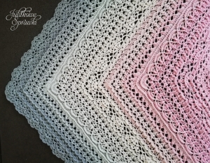 Wzór na chustę "Perełka" - Julita Janicka 