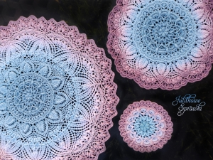 Wzór "Yamayka" (Mayka & Ayka) mandala, dywan, serwetka 