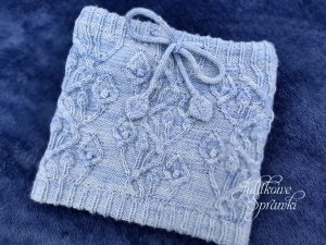 "Figle-Migle" - wzór na komin na drutach dwuwarstwowy