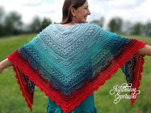 Wzór na chustę "Marzycielka" - Julita Janicka 