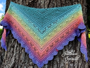 "Pasjonatka" / "Enthusiast" - wzór na szydełkową chustę 