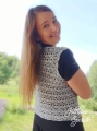 wzór na kamizelkę na szydełku